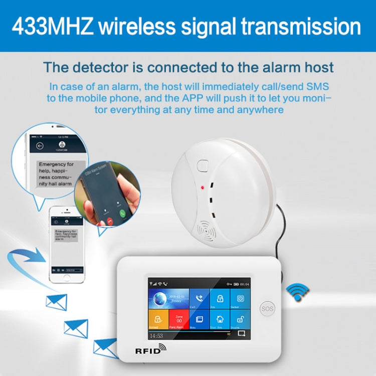 Wireless Fire Sensor Protection Smoke Detector Home Security Alarm Systems Wireless Fire Sensor Protection Smoke Detector Home Security Alarm Systems
